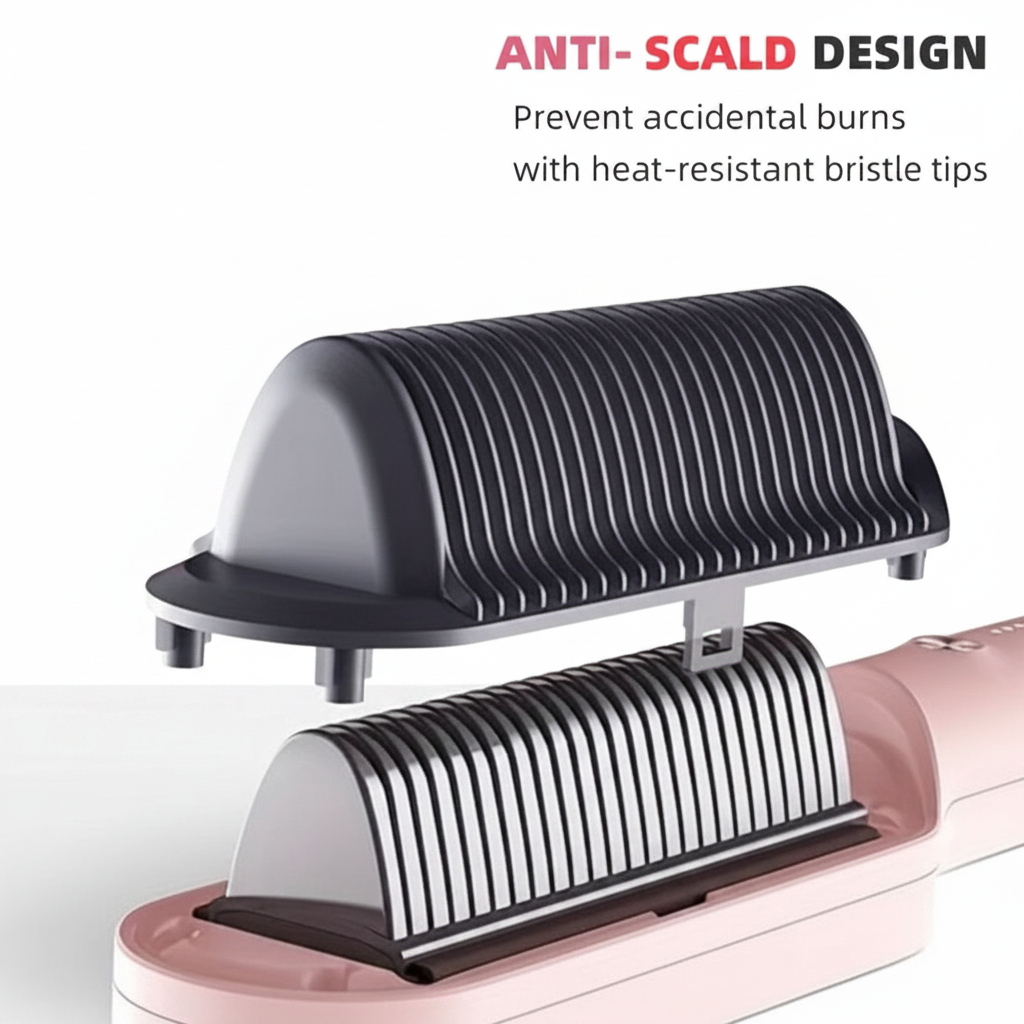 Ammuri Pro Hair Straightening Brush – 5 adjustable heat settings feature